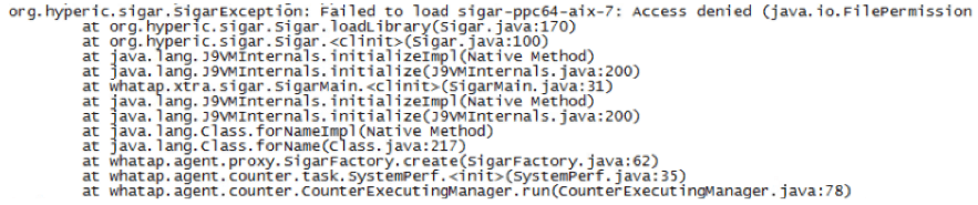 Sigar library error on AIX 7